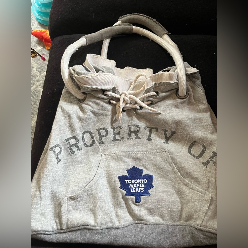 Gray and Blue Travel Bag tote purse